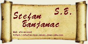 Stefan Banjanac vizit kartica